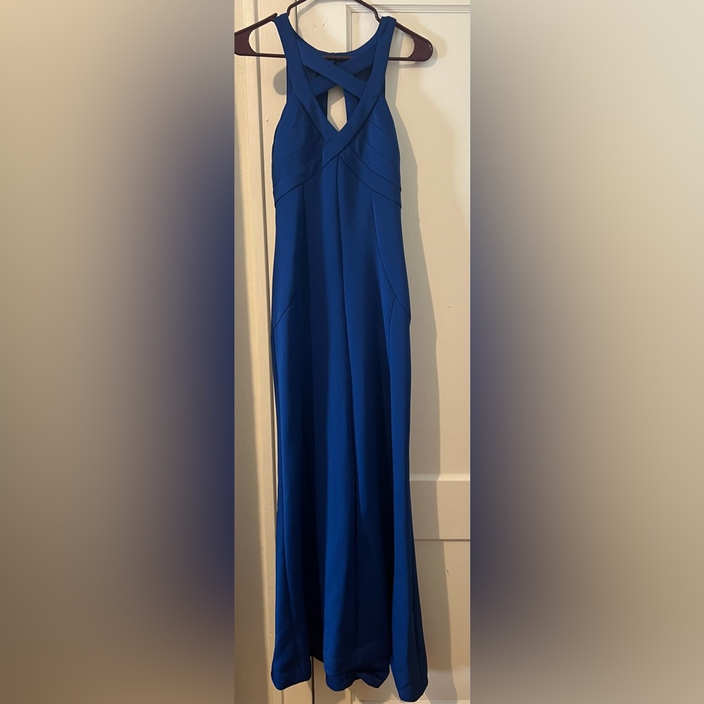 Elegant Blue Maxi Dress